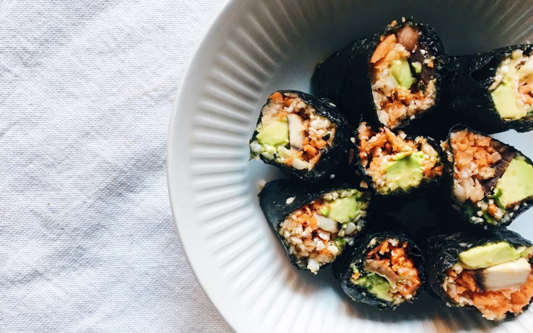 sushi, vegan sushi